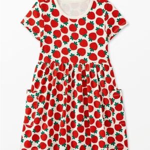 Hanna Andersson Strawberry Print Kids Dress